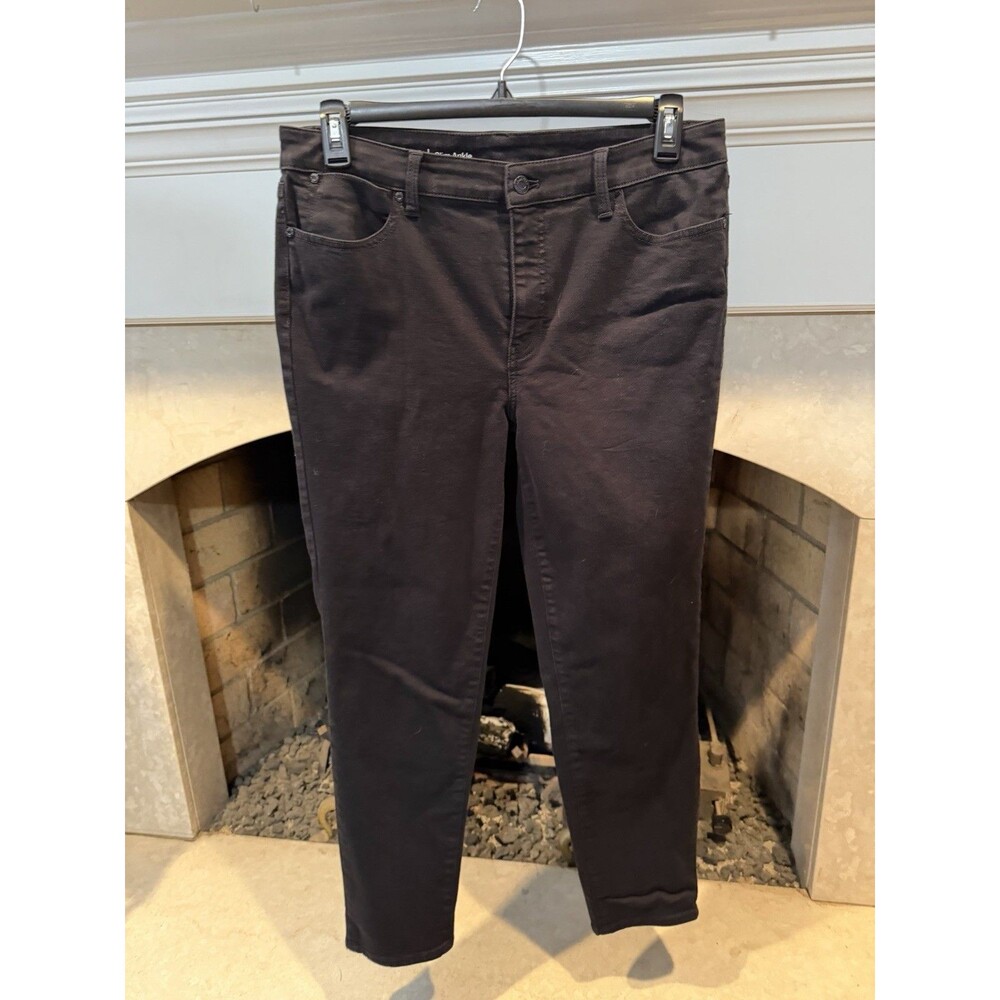 Talbots Flawless Slim Ankle Jeans Sz 12 Black